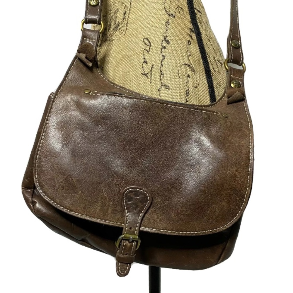 Patricia Nash Brown Leather Cross Body Bag